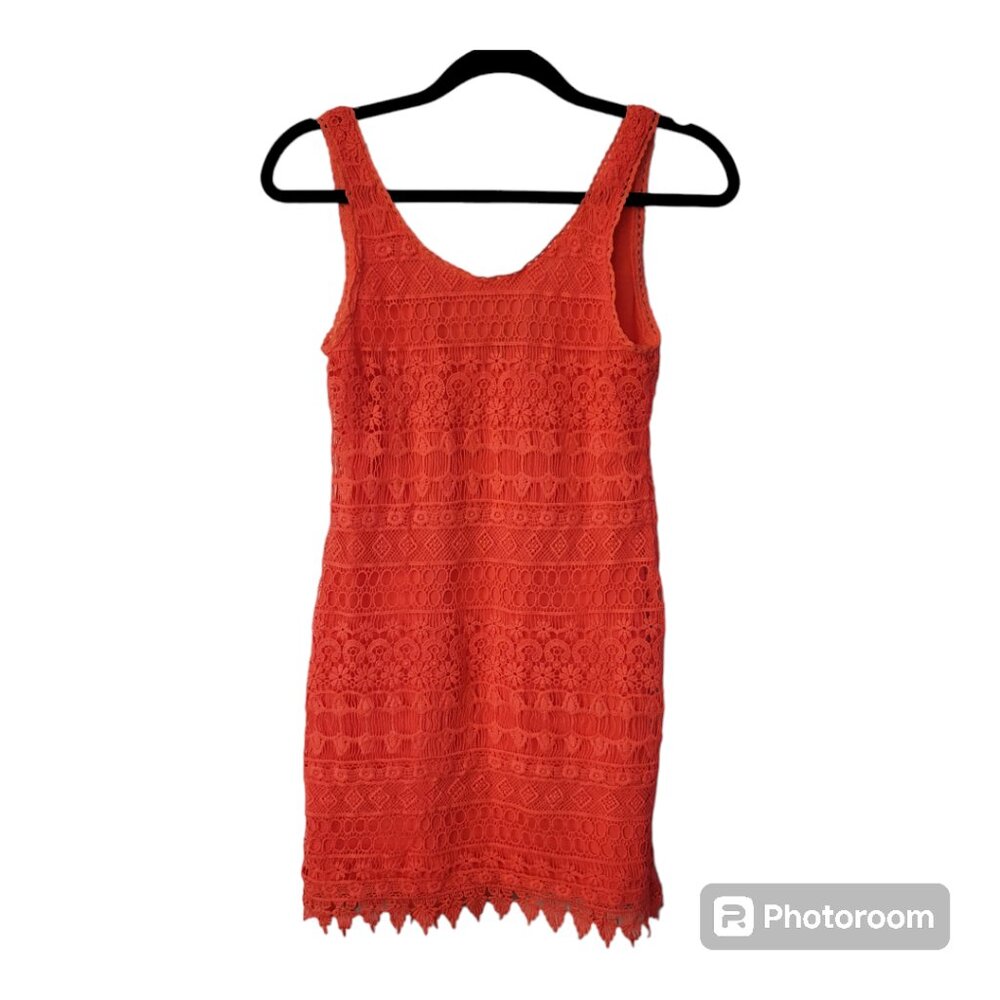H&M Divided Bright Pink Lace Dress